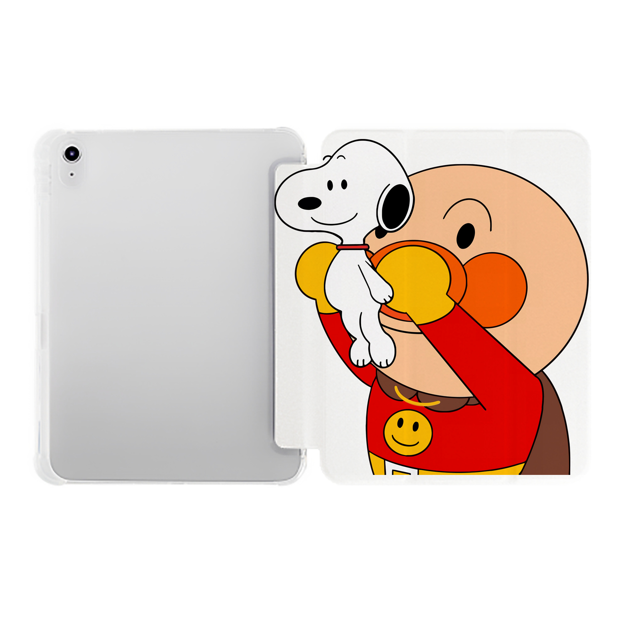 （画像用） アンパンマン Anpanman IPad ケース ペン収納付き 三つ折りスタンド PUレザー×シリコン 対応機種9.5/10.5/10.9インチ